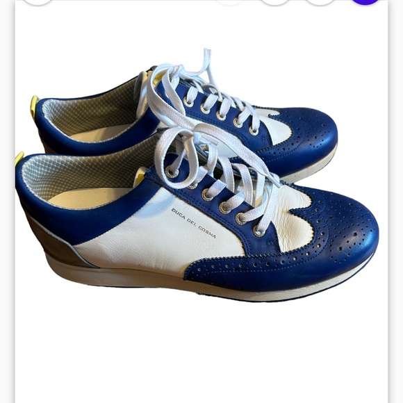 Duca Del Cosma leather Italian men’s golf shoe size 10 - Picture 2 of 4